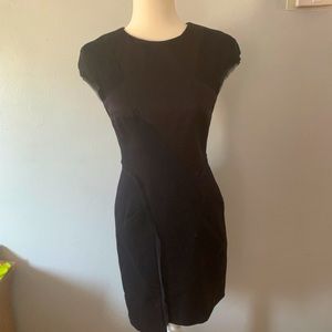 Bcbg Maxazria cap sleeve chiffon dress